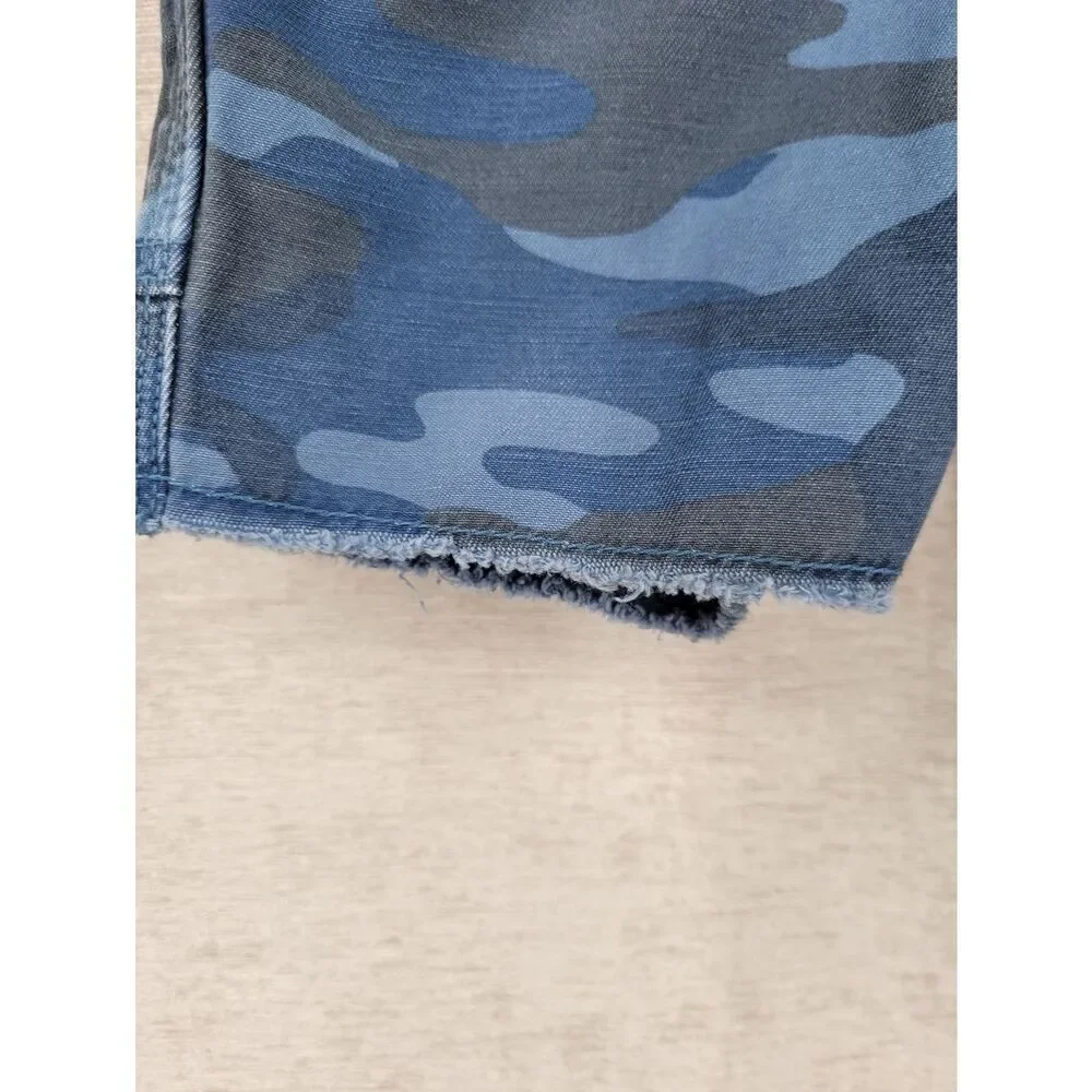 GAP Blue Camo Shorts Utility Distressed Boys Kids Toddler Size 4